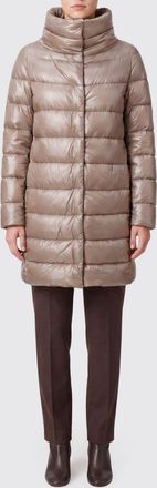 Herno Piumino lungo Dora in nylon ultralight idrorepellente con collo alto