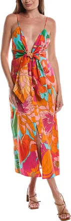 Farm Rio Spring Affair Midi Dress