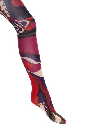 Emilio Pucci Patterned Printed Tights Calzini Multicolor-Donna