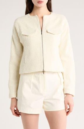 Derek Lam Prewett Zip Front Jacket in Blanc De Blanc at Nordstrom Rack, Size 18 (Similar To 16W-18W)