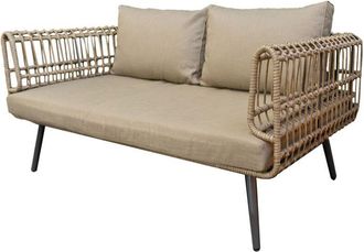 Bigbuy Sof&aacute; De 2 Plazas Ariki 161 X 84 X 67 Cm Rat&aacute;n Sint&eacute;tico Acero 8424346274505 S8700193 Bigbuy Home