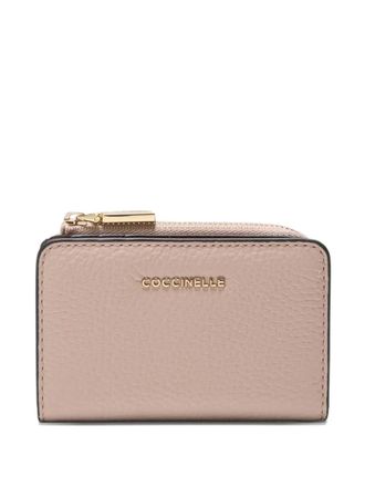 Coccinelle metallic-logo cardholder - Rosa