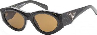Prada Womens PR-20ZS-19D01T PR 20ZS 53 19D01T Fashion Sunglasses - Black - One Size