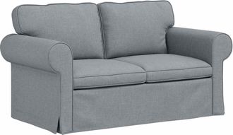 vidaXL Sof&aacute; Gris Claro 155 X 82 X 80 Cm Tela Vidaxl