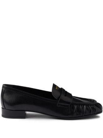 Prada Leather Penny Loafers Shoes