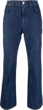 Opening Ceremony Blauwe Straight Denim Jeans - Heren - Regular Fit Jeans - Blauw - W33 - Denim - Jeans