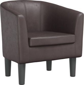 vidaXL Poltrona Cabriolet Marrone in Similpelle - Vidaxl