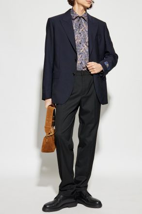 Etro Patterned Shirt, Mens, Purple