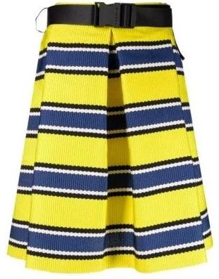 P.A.R.O.S.H. Plutone Skirt - Dames - Korte rokken - Geel - L - Katoen - Rokken