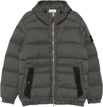 Stone Island Grey Quilted Hood Jacket