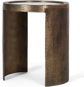 Giner&Colomer Mesa auxiliar de rincón fabricada en hierro