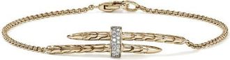 John Hardy Spear Station Bracelet, 14K Gold at Nordstrom, Size Large