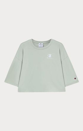 Champion T-Shirt CHAMPION, Damen, Gr. XL (46/48), gr&uuml;n (cvs), Obermaterial: 100% Baumwolle, Rundhals, Shirts T-Shirt