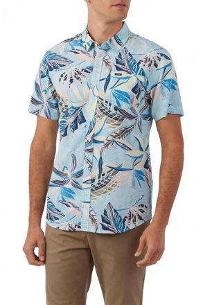 O'Neill Oasis Eco Modern Short Sleeve Woven Shirt In Sky