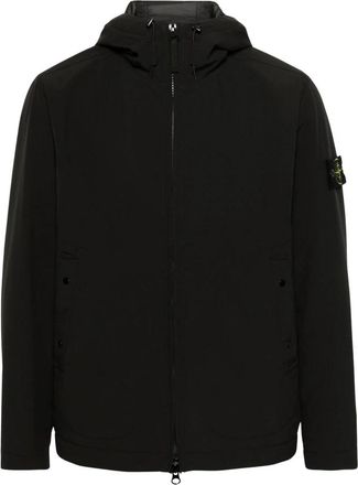 Stone Island Soft Shell-R Gewatteerde Jas - Heren - Regenjassen - Zwart - XL - Polyester - Jassen
