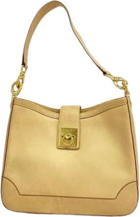 Celine Pre-owned Shoulder Bags, female, Beige, Size: ONE SIZE Pre-owned Vintage Shoulder Bag