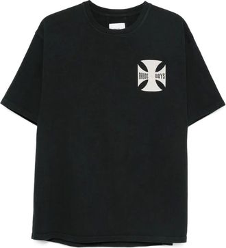 Rhude T-shirt con decorazione - Nero