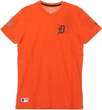 New Era New Era, T-Shirts, male, Orange, Size: S Team Emblem Tee in Orange