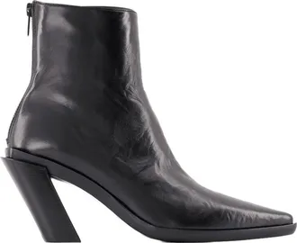 Ann Demeulemeester Womens Florentine Ankle Boots Black Leather Shoes Ankle-boots