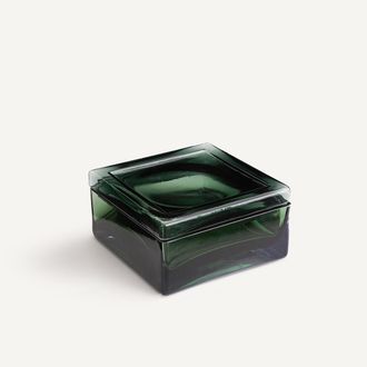 AM.PM Handgeblazen glazen doos, hoogte 8 cm, OROA