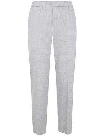 PESERICO Linen Wool Blend Natural Stretch Estrato Trousers