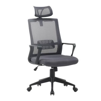 Sklum Sklum - Silla De Oficina Con Ruedas Y Reposacabezas Teill Black