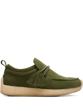 Clarks Maycliffe Khaki loafers - men - Suede/Fabric/Rubber - 11.5 - Green
