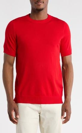 T.R. Premium Short Sleeve Knit Sweater in Red at Nordstrom Rack, Size Xxx-Large