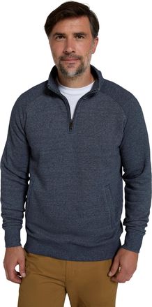 Mountain Warehouse Bamburgh Mens Half Zip Jumper - Breathable & Lightweight Cotton-Polyester Blend Pull Over - Autumn Winter Outdoors, Holiday, Walking, Hiking Navy XS