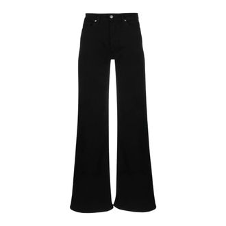 7 For All Mankind Wide Jeans, female, Black, Size: W31 High-waisted Wide-leg Jeans