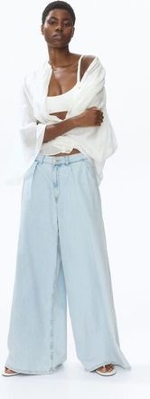 H&M Extra-wide Regular-waist Jeans in Light Denim Blue at Nordstrom, Size 10