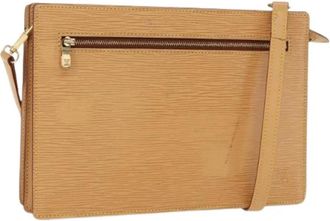 Louis Vuitton Pre-owned Vintage Cross Body Bag - Dames - Vintage Schoudertas - Beige - ONE Size - Leer - Vintage
