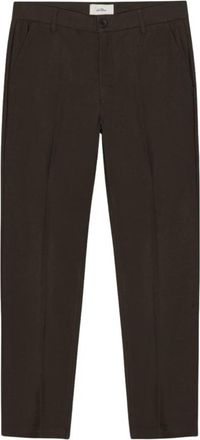 Les Deux Brushed Twill Tailored Pants - Heren - Straight fit broeken - Bruin - W32 - Polyester - Broeken