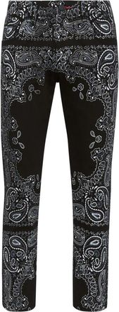 Philipp Plein Denim Broek Skinny Fit Paisley Bandana - Heren - Skinny Jeans - Zwart - W30 - Denim - Jeans