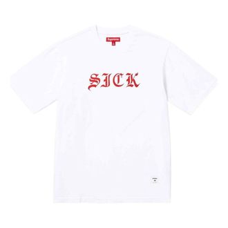 SUPREME Sick S/S Top White Red SUP-SS24-045