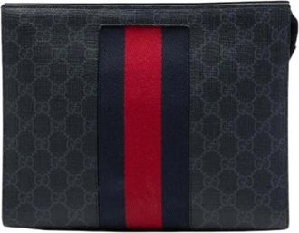 Gucci Pre-owned Canvas Clutch - unisex - Vintage Clutch - Zwart - ONE Size - Vintage