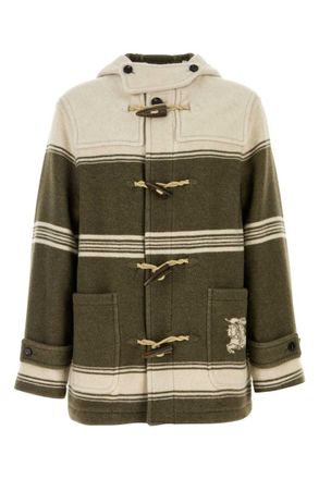 Burberry Green Hood Duffle Coat