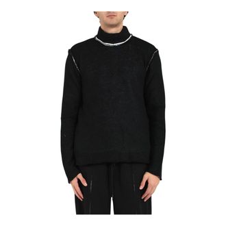 Andrea Ya'aqov Turtlenecks, male, Black, Size: XL 25Mfob70 Turtleneck