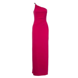 Ralph Lauren One-Shoulder Jurk - Dames - Avondkleed - Roze - XL - Polyester - Kleedjes