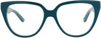 Balenciaga 53mm Cat Eye Optical Glasses in Blue Blue Transparent at Nordstrom Rack