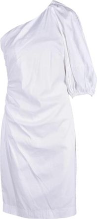 Access Fashion Damesjurk - Dames - Korte kleedjes - Wit - XL - Katoen - Kleedjes
