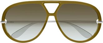 Bottega Veneta Sunglasses Bv1274 S 006 Silver/Green Unisex