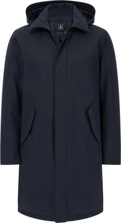 Boggi Milano Jassen, Heren, Blauw, XL, Polyester, Tech Fabric Regenjas