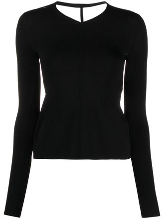 Khaite The Iskra open-back top - Black