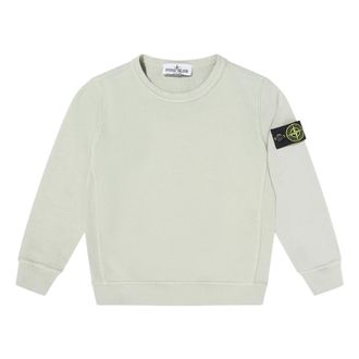 Stone Island Cotton Fleece Sweatshirt - male - Stone Island - Kids Sweatshirts - Gray - 4 Y - Kids