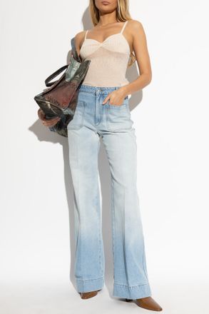 Victoria Beckham Strappy Top, Womens, Cream