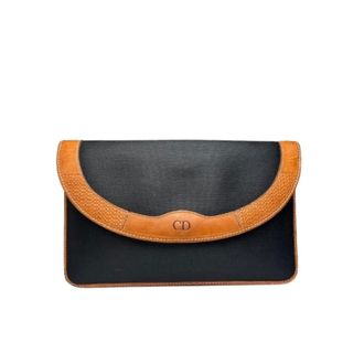 Dior Pre-owned Vintage Clutch - Dames - Pre-owned - Zwart - Maat: ONE Size Leer