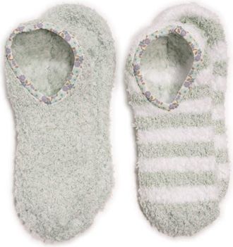 Muk Luks Cozie Assorted 2-Pack Footie Socks in Green at Nordstrom