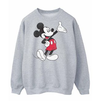 Disney Heren Traditioneel Golf Mickey Mouse Sweatshirt (Sportgrijs)
