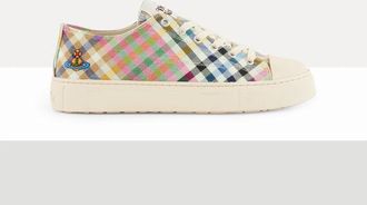 Vivienne Westwood Low-top Plimsoll Printed Canvas Heather-plaid 7-40 Women